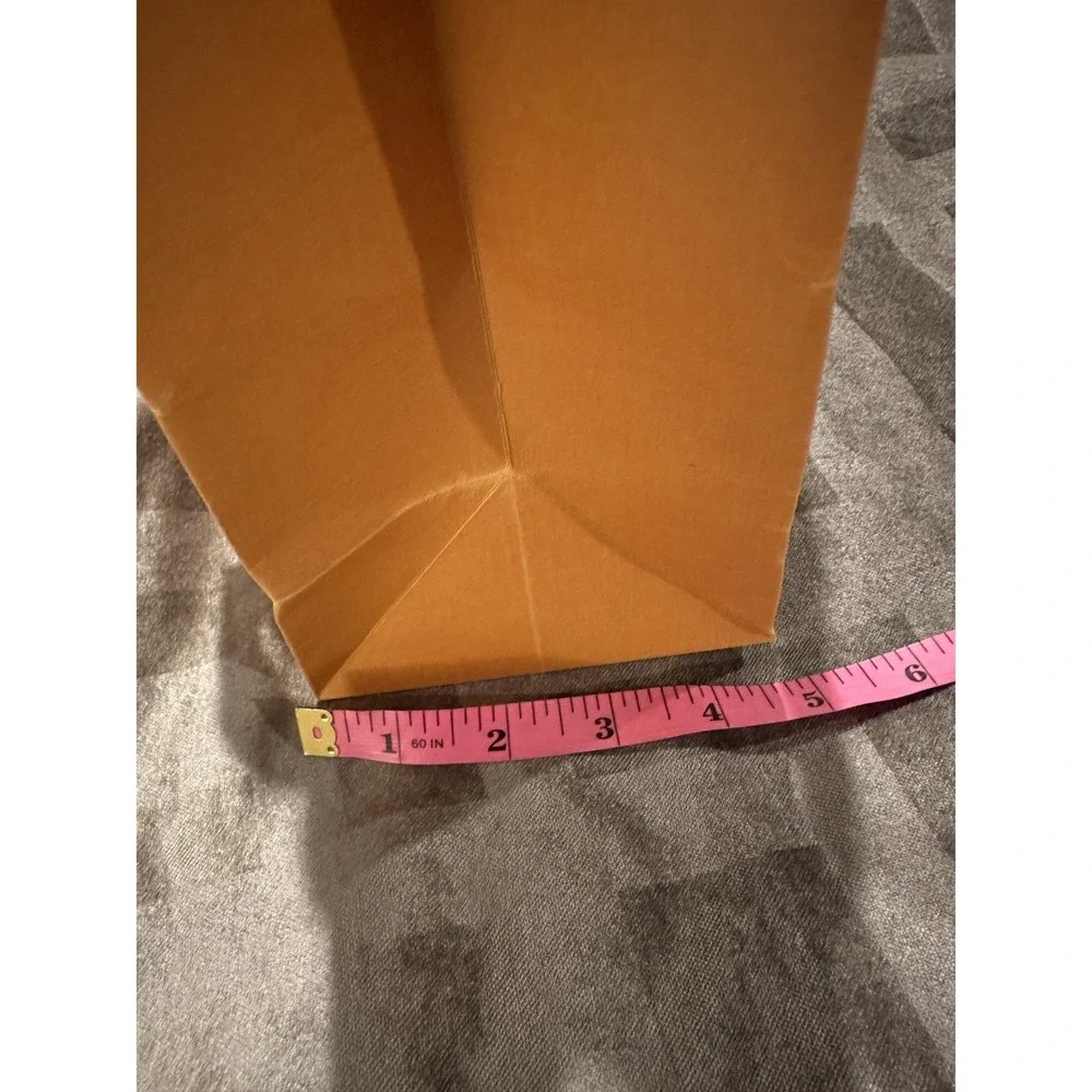 Louis Vuitton Orange Logo‎ Shopping Gift Paper Bag Blue Handles Small Size